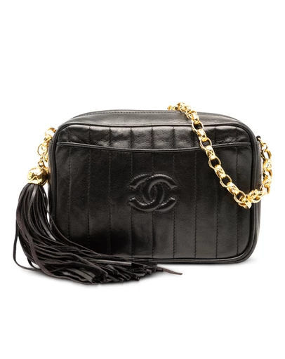 Pre-Loved by Azura Reborn - Pre-Loved CC Quilted Lambskin Tassel Camera Bag