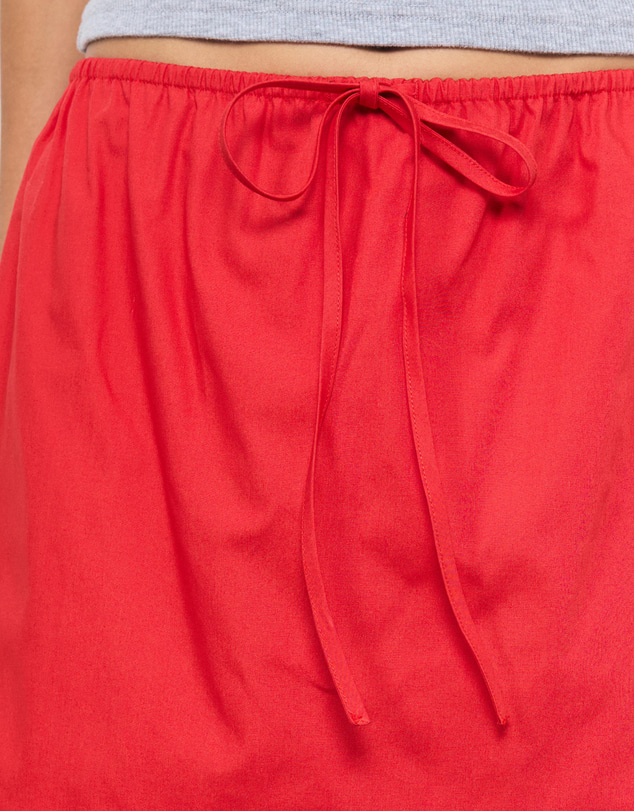 AERE - Cotton Poplin Drawcord Mini Skirt