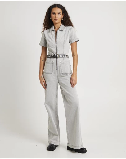 Insight - Nikki Denim Maxi Boiler Suit