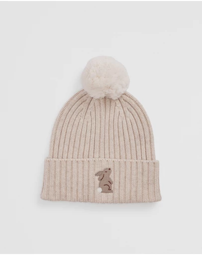 Country Road - Organically Grown Cotton Blend Bunny Beanie
