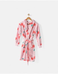 Linen House Kids - Plush Cherrylicious Kids Robe