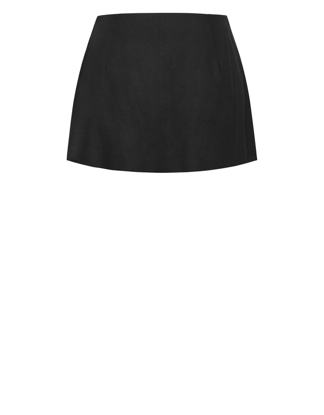 City Chic - Plus size Eva Mini Skort - black
