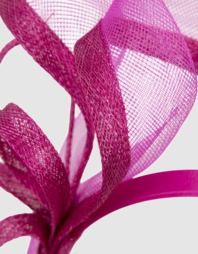 Max Alexander - Small Fuchsia Sinamay Loops Fascinator
