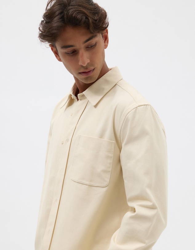 AERE - Brushed Organic Cotton Overshirt