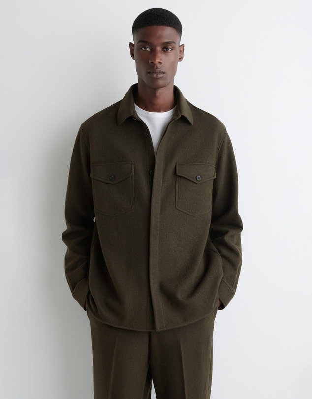 COS - Relaxed Boiled-Wool Overshirt