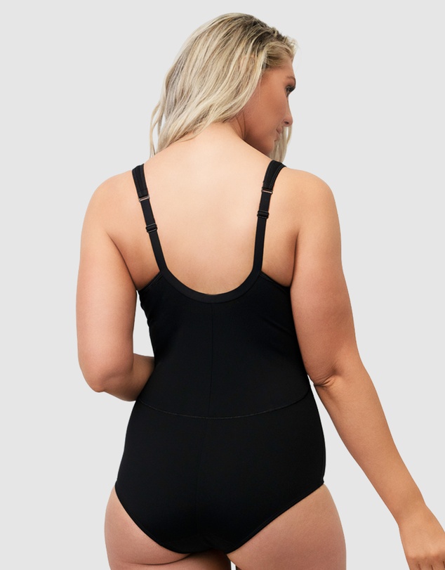 Naturana - Wirefree Opaque Shaping Bodysuit With Mesh