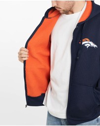 Vintage by The Real Deal - Pre Loved - Vintage NFL Denver Broncos Fleece Lined Hooded Sweatshirt