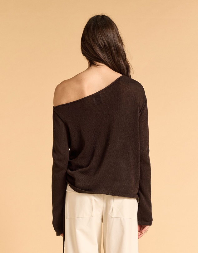 MVN - Rouched Side Knit Top