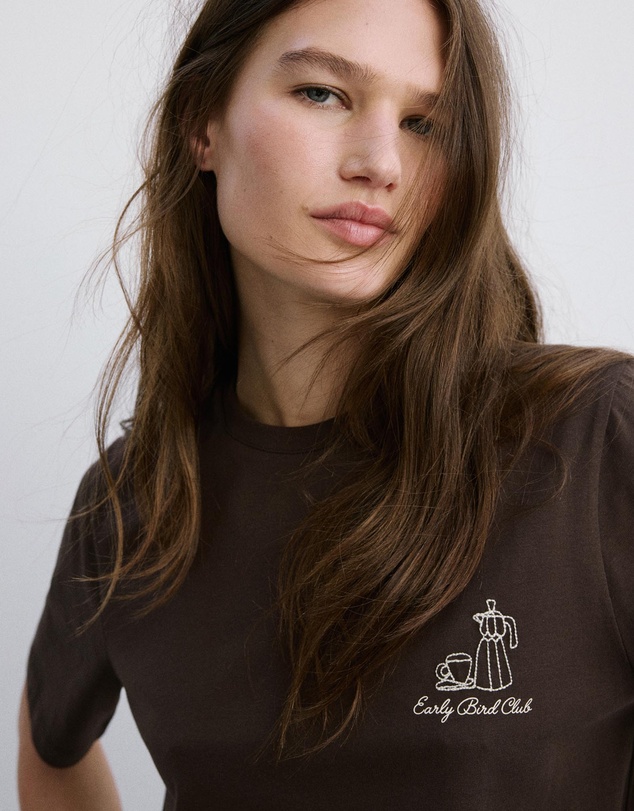 M.N.G - Printed Cotton-Blend T-Shirt