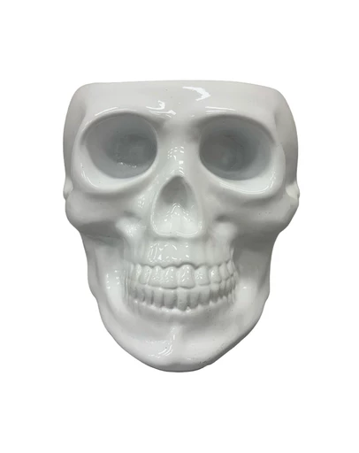 Urban Attitude - Urban Attitude Skull Statue - Matte White