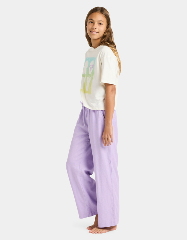 Roxy - Girls 4 to 16 Lekeito Break Linen Pants