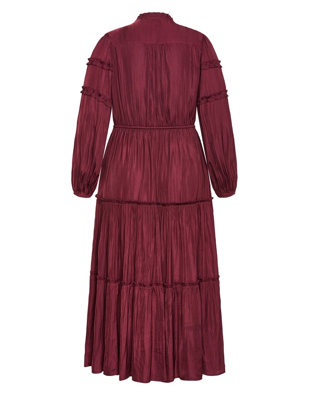 City Chic - Drama Queen Long Sleeve Maxi Dress