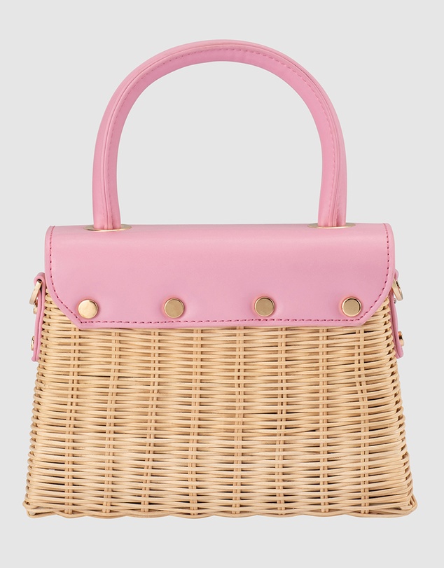 Olga Berg - Elle Wicker Top Handle