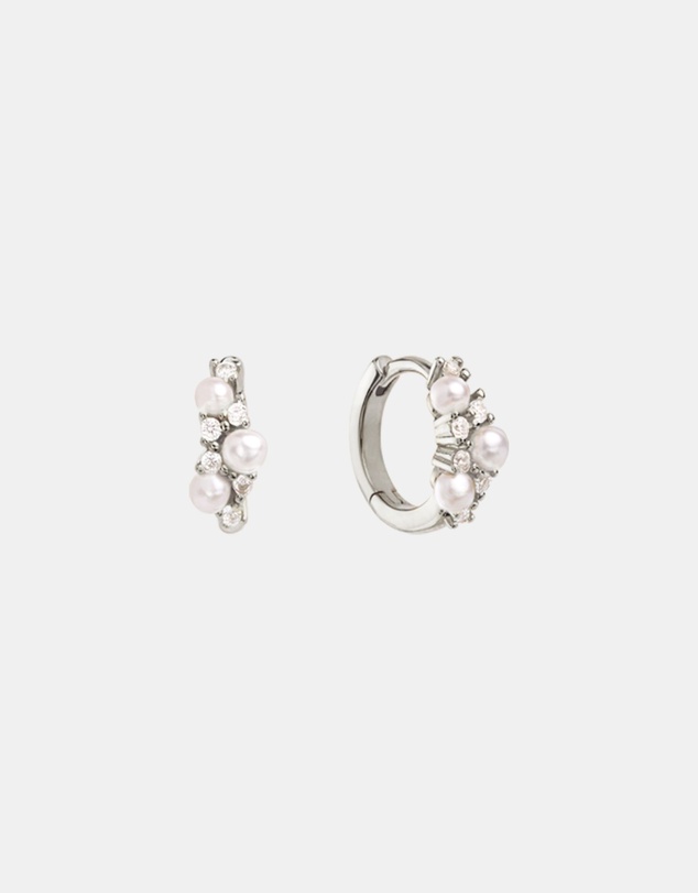 SAINT VALENTINE - Stars & Moons Huggies - Silver