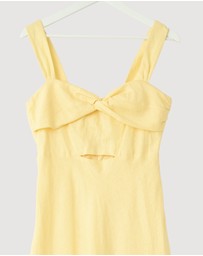 Revibe - Repaired Lover Neroli Twist Bust Midi Dress - AU 10