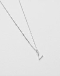 Kirstin Ash - V Outline Initial Necklace