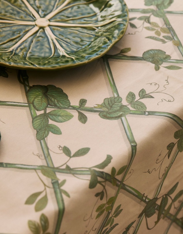 Tablescaped - MHI Petite Ivy Collection Tablecloth
