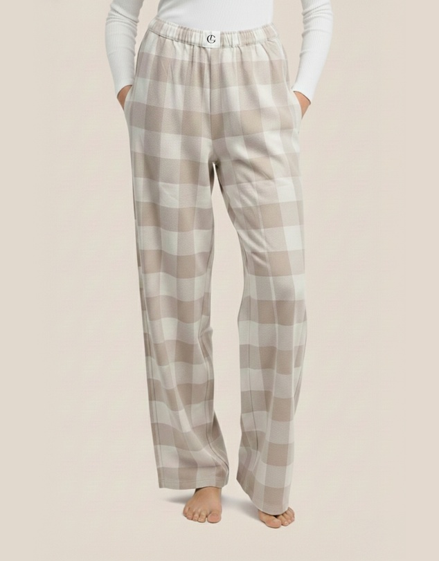 Gingerlilly - Sarita Buffalo Check Wide Pant
