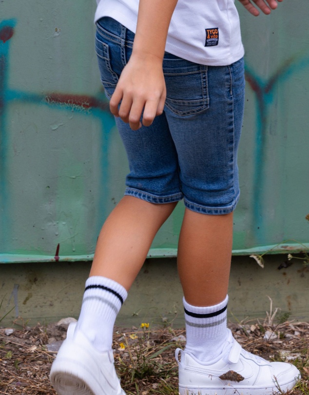 TYGO&vito - Quinn Slim Denim Shorts - Kids-Teens