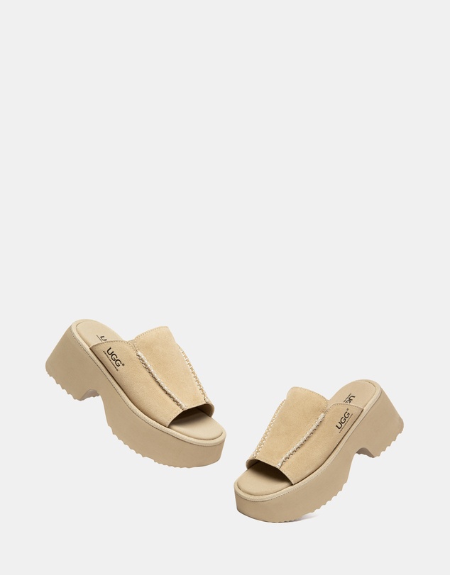 EVERAU - Australian Shepherd Ugg Haive Cow Suede Upper Loafer Oxfords Flats
