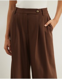 Atmos&Here - Agnes Pleated Tailored Pants