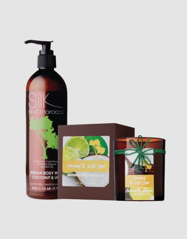 Silk Oil of Morocco - Cocout & Lime Bath and Body