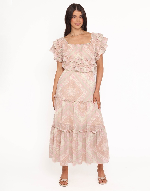 Petal & Pup - Lovine Maxi Dress - Sage Paisley