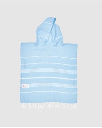 Tolu Australia - Baby Blue Kids Hooded Beach Towel