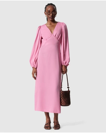 & Other Stories - V-Neck Midi Dress