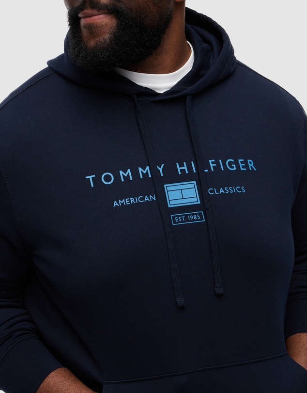 Tommy Hilfiger - Big & Tall Logo Terry Drawstring Hoody