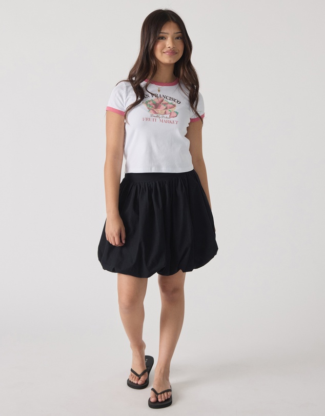 Decjuba Kids - Becky Bubble Hem Mini Skirt - Teens
