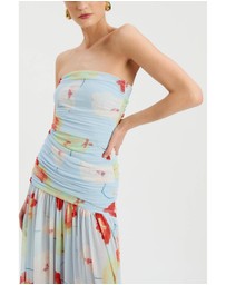 Bardot - Solana Printed Mesh Maxi Dress