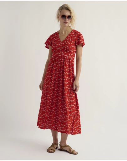 Seasalt - Seasalt Cornwall Red Chateaux Maxi Dress