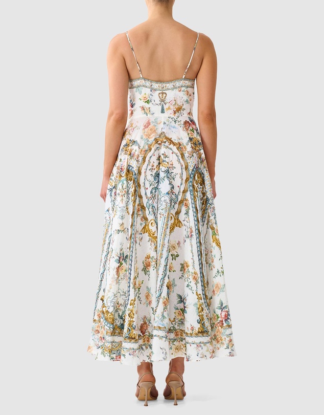 Camilla - Long Dress with Tie Front