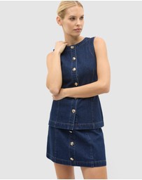 Seed Heritage - Denim Longline Vest