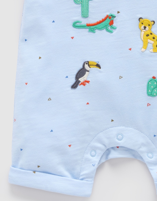 Purebaby - Animal Fiesta Short Growsuit -Kids-Babies