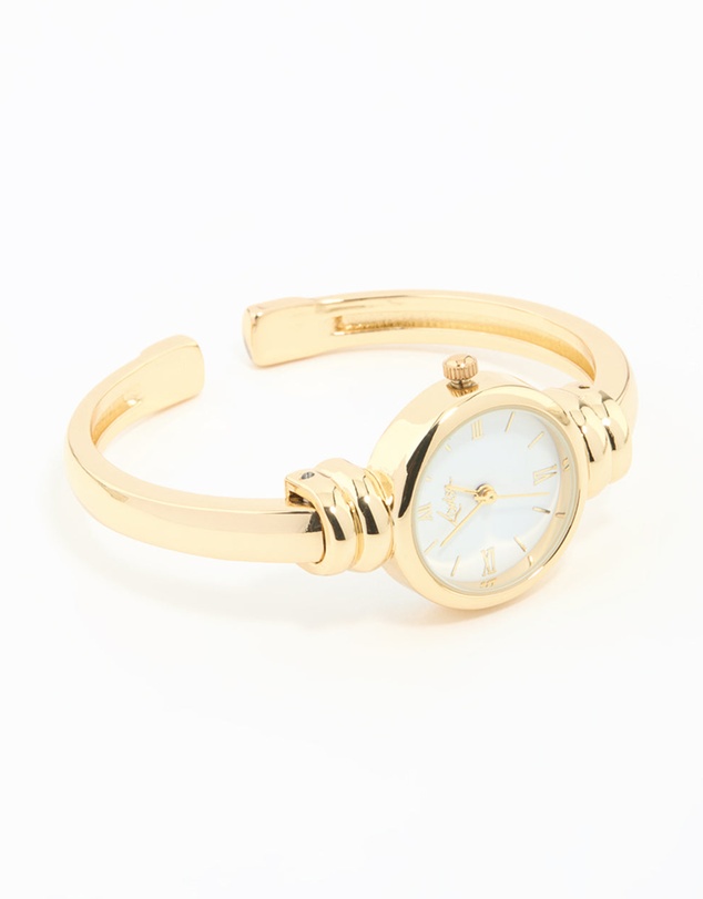 Lovisa - Gold Round Watch Bangle