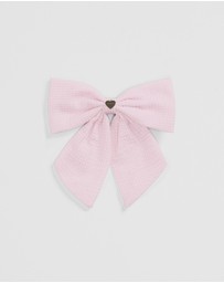 Country Road - Large Gingham Bow Clip
