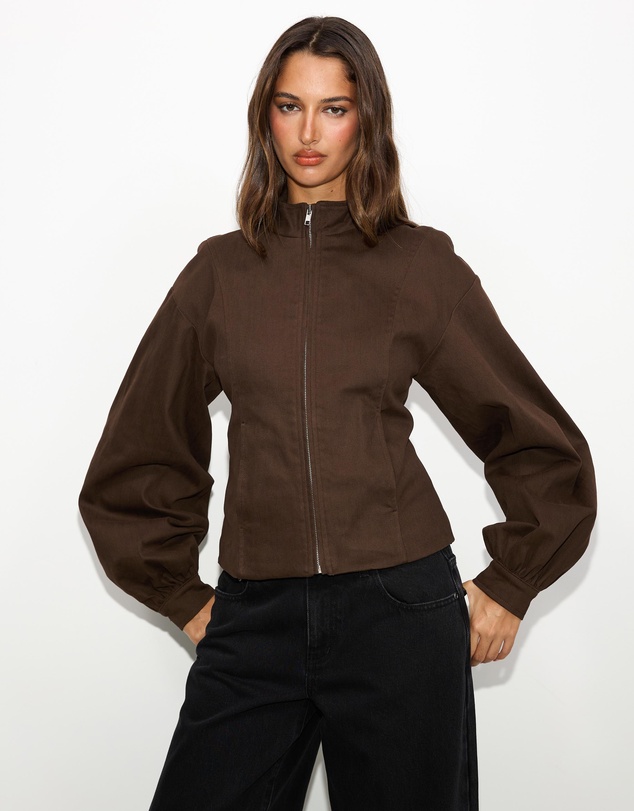 Dazie - Isla Cotton Bomber Jacket