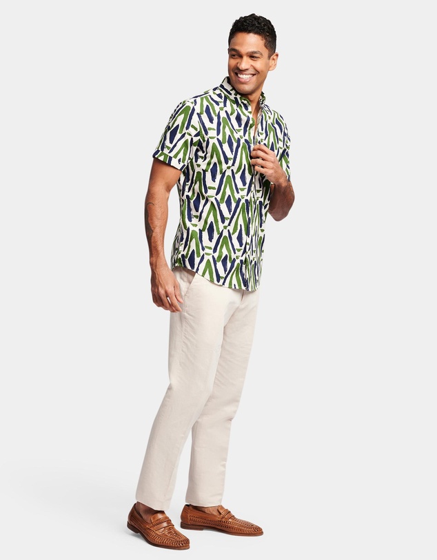 Brooksfield - Abstract Print Casual Shirt
