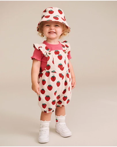 Huxbaby - Strawberry Bubble Romper - Babies