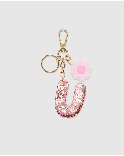 Seed Heritage - Pink Stripe Initial Keyring