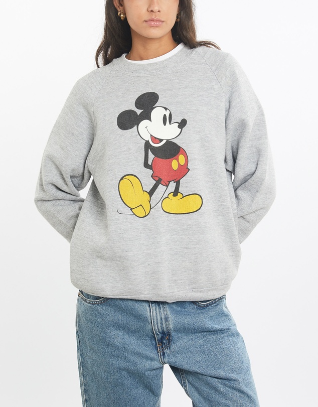Vintage by The Real Deal - Pre Loved - Vintage 80s Disney Mickey Mouse Sweatshirt