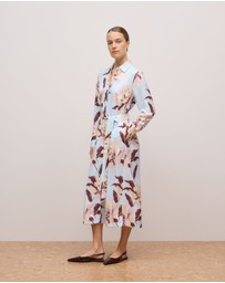 Trenery - Camellia Shirt Dress in Soft Blue
