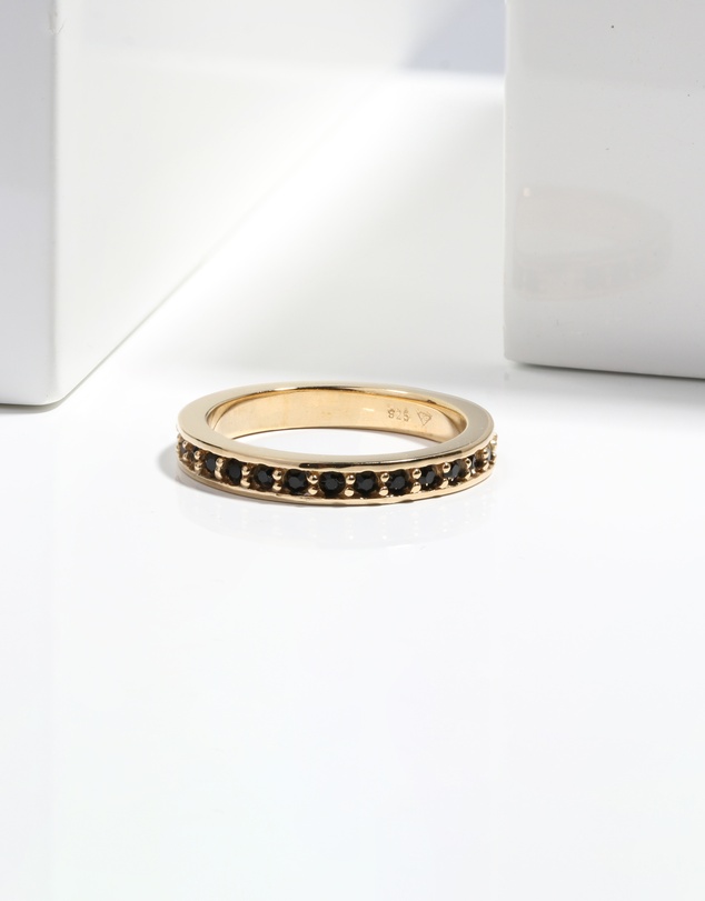 Elli Jewelry - Memoire Band Ring in Gold-Plated 925 Silver