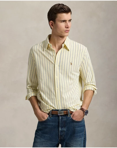 Polo Ralph Lauren - ICONIC EXCLUSIVE - Striped Knit Oxford Shirt