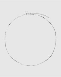 Najo - Mirage Silver Layered Chain Necklace (45cm+ext)