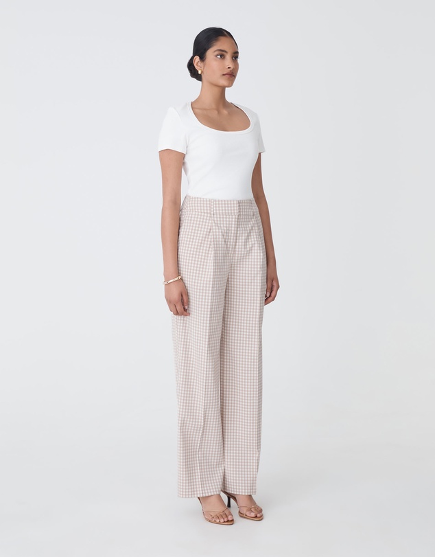 Forcast - Koora Check Wide Leg Pants