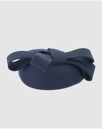 Max Alexander - Winter Felt Pillbox with Bow