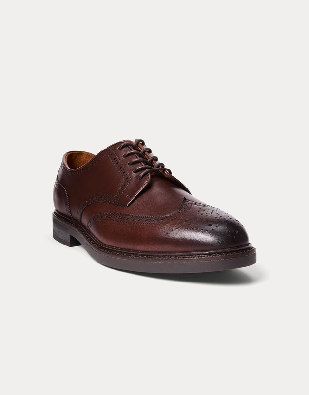 Polo Ralph Lauren - Asher Leather Wingtip Shoes - Men's